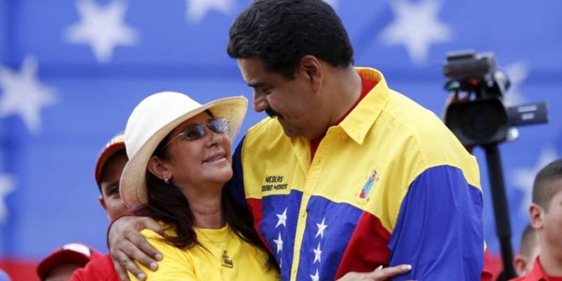 Maduro y Cilia Flores