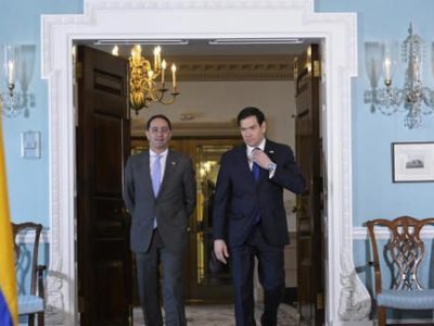 Rubio recibe al vicepresidente electo de Colombia para mostrar respaldo al nuevo Gobierno