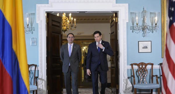Rubio recibe al vicepresidente electo de Colombia para mostrar respaldo al nuevo Gobierno