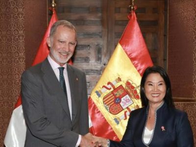 El rey de España se reúne con Keiko Fujimori y prometen a fortalecer la relación bilateral