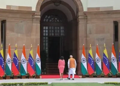 Delcy Rodríguez regresa con «proyectos» tras su visita a la India y Turquía