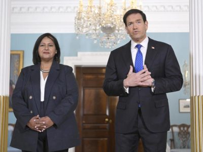 Dinorah Figuera y Marco Rubio