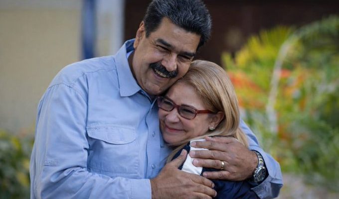 Maduro y Cilia Flores - Archivo