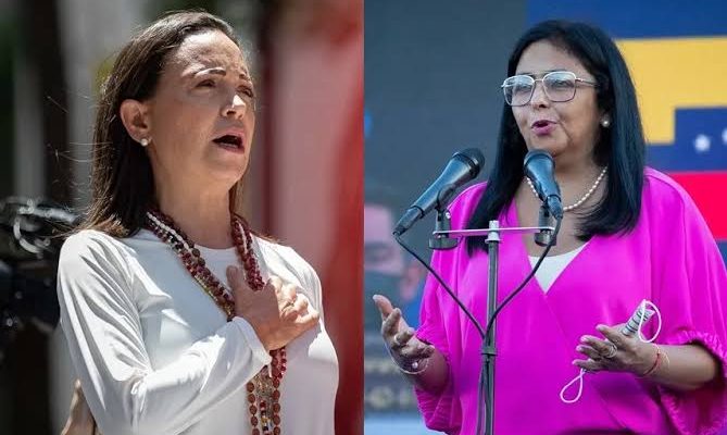 María Corina Machado - Delcy Rodríguez