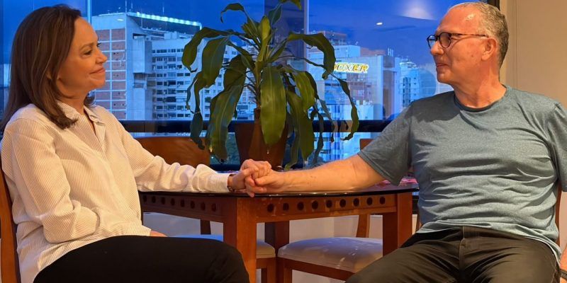 María Corina Machado y Perkins Rocha