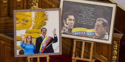 Maduro y Cilia Flores